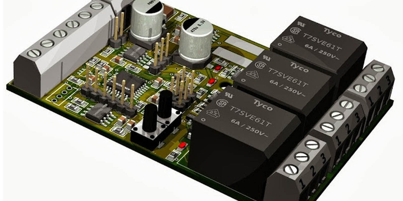3D Rendering for the new RS-485 boards